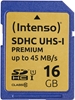 Picture of Intenso SDHC Card           16GB Class 10 UHS-I Premium