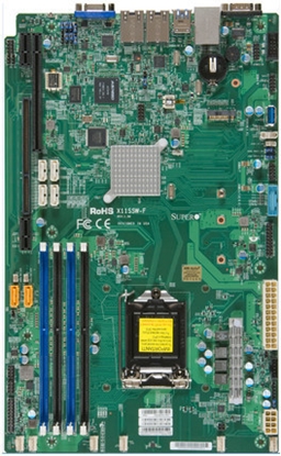 Picture of Supermicro X11SSW-F server/workstation motherboard Intel® C236 LGA 1151 (Socket H4)