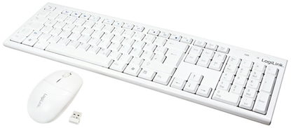 Picture of LogiLink Tastatur Wireless 2,4GHz mit Maus white