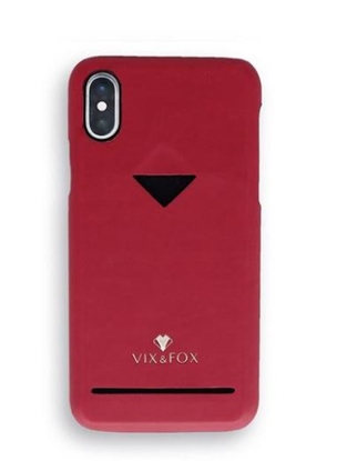 Attēls no VixFox Card Slot Back Shell for Iphone X/XS ruby red