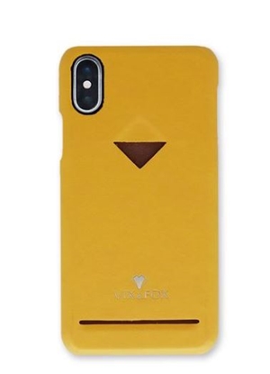 Attēls no VixFox Card Slot Back Shell for Iphone XR mustard yellow