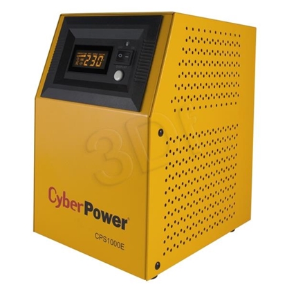 Изображение CyberPower CPS1000E uninterruptible power supply (UPS) Double-conversion (Online) 1 kVA 700 W 2 AC outlet(s)