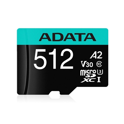 Attēls no ADATA 512GB Micro SDXC UHS-I + Adapter