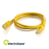 Picture of Patch cord | Patch Kabelis | Patch cable | 1m | CAT6 | FTP | STP | 100cm | ElectroBase ® | Dzeltens