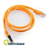 Picture of Patch cord | Patch Kabelis | Patch cable | 1m | CAT6 | FTP | STP | 100cm | ElectroBase ® | Oranžs