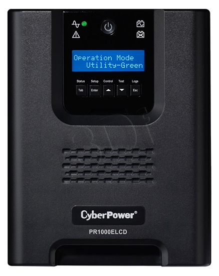 Picture of CyberPower PR1000ELCD uninterruptible power supply (UPS) Line-Interactive 1 kVA 900 W 8 AC outlet(s)