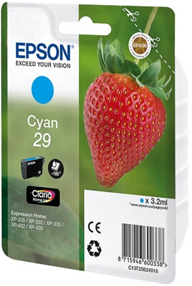 Picture of Epson Strawberry 29 C ink cartridge 1 pc(s) Original Standard Yield Cyan