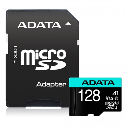 Attēls no ADATA 128GB Micro SDXC UHS-I + Adapter