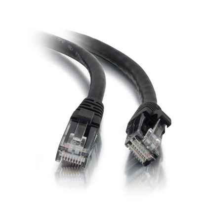 Picture of C2G 0.5m Cat5e Booted Unshielded (UTP) Network Patch Cable - Black