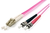 Picture of Equip LC/ST Fiber Optic Patch Cable, OM4, 1m