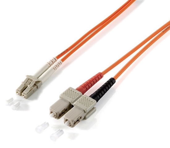 Picture of Equip LC/SС 62.5/125μm 1.0m fibre optic cable 1 m SC OM1 Orange