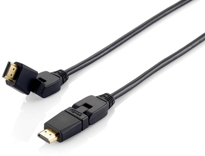 Изображение Equip Swivel HDMI 2.0 Cable, 3m, Swivel plug