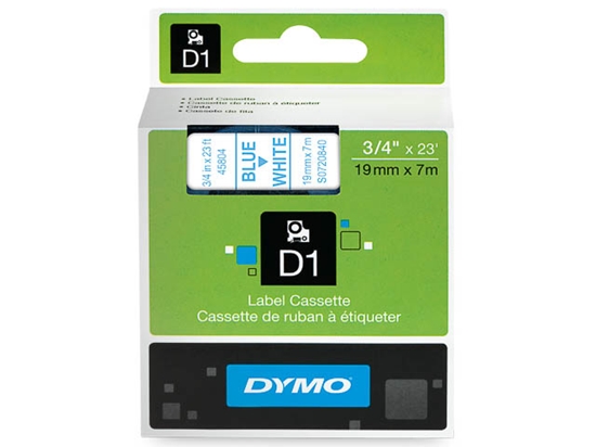 Picture of DYMO D1 Standard - Blue on White - 19mm