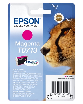 Attēls no Epson Singlepack Magenta T0713 DURABrite Ultra Ink