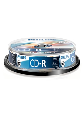 Picture of 1x10 Philips CD-R 80Min 700MB 52x SP