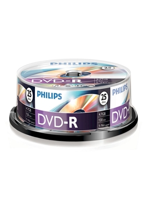 Attēls no 1x25 Philips DVD-R 4,7GB 16x SP