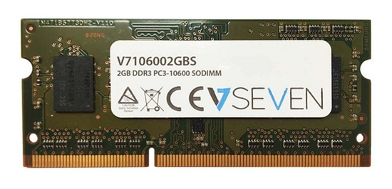 Picture of V7 2GB DDR3 PC3-10600 - 1333mhz SO DIMM Notebook Memory Module - V7106002GBS