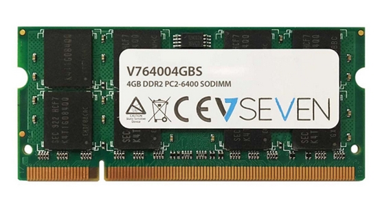 Picture of V7 4GB DDR2 PC2-6400 800Mhz SO DIMM Notebook Memory Module - V764004GBS