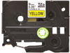 Picture of Brother TZe-FX621 label-making tape Black on yellow