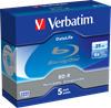 Изображение 1x5 Verbatim BD-R Blu-Ray 25GB 6x Speed Datalife No-ID Jewel