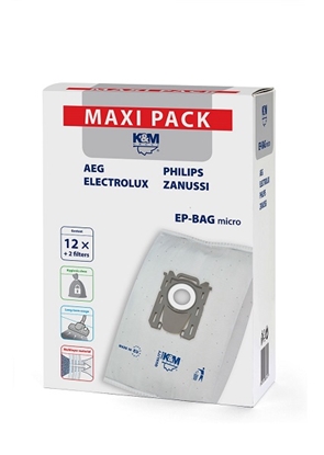 Изображение Maisi putekļu sūcējam ELECTROLUX-PHILIPS S-BAG KM-EP-BAG-MX (12 gab.)