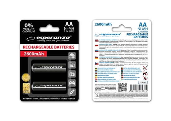 Picture of Akumulatory NI-MH AA 2600mAh czarne