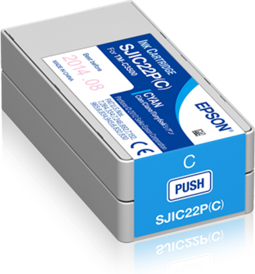 Picture of Epson SJIC22P(C): Ink cartridge for ColorWorks C3500 (Cyan)