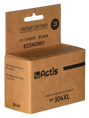 Picture of Actis KH-304BKR ink (replacement for HP 304XL N9K08AE; Premium; 20 ml; black)
