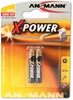 Picture of 1x2 Ansmann Alkaline AAAA X-Power                1510-0005