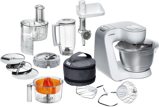 Изображение Bosch Styline food processor 900 W 3.9 L Stainless steel, White