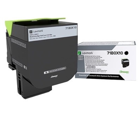 Picture of Lexmark 71B0X10 toner cartridge 1 pc(s) Original Black