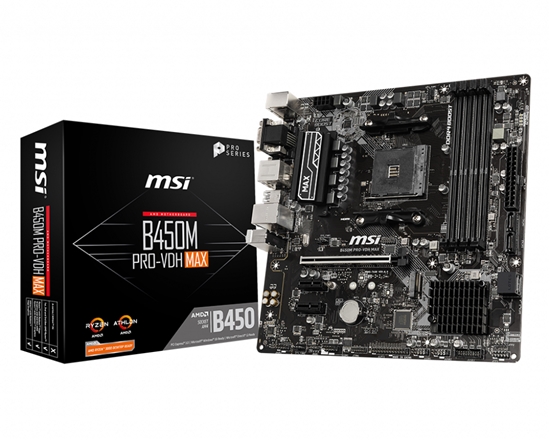 Изображение MSI B450M PRO-VDH Max AMD B450 Socket AM4 micro ATX