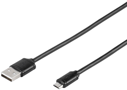 Attēls no Vivanco cable microUSB - USB 1m, black (35815)