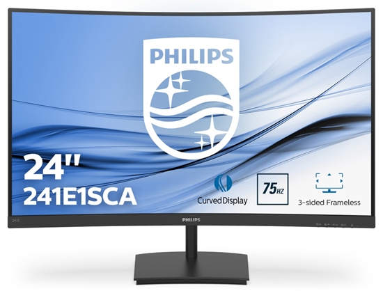 Изображение Philips E Line 241E1SCA/00 computer monitor 59.9 cm (23.6") 1920 x 1080 pixels Full HD LCD Black