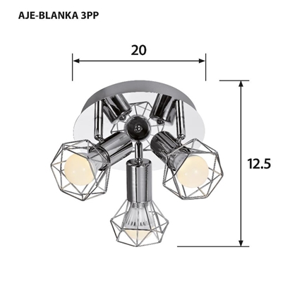 Attēls no Activejet AJE-BLANKA 3PP ceiling lamp
