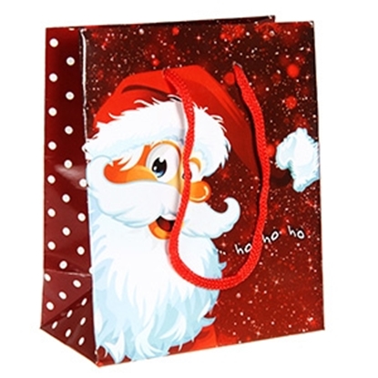 Attēls no Dāvanu maisiņš Funny Santa11x6x13,5cm