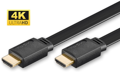 Изображение Kabel MicroConnect HDMI - HDMI 1m czarny (HDM19191V1.4FLAT)