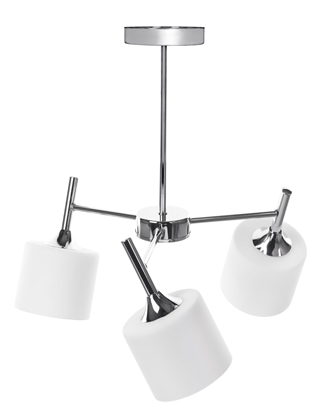 Attēls no Activejet Classic chandelier pendant ceiling lamp MIRA chrome triple 3xE27 for living room