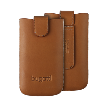 Attēls no Bugatti M Universal Pouch Leather Case with Magnet Brown (7 х 12 cm)