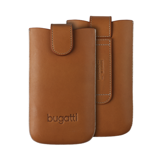 Изображение Bugatti M Universal Pouch Leather Case with Magnet Brown (7 х 12 cm)