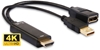 Picture of Adapter AV MicroConnect HDMI - DisplayPort + USB-A czarny (HDMDPP1)