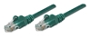 Изображение Intellinet Network Patch Cable, Cat5e, 0.5m, Green, CCA (Copper Clad Aluminium), U/UTP (cable unshielded/twisted pair unshielded), PVC, RJ45 Male to RJ45 Male, Gold Plated Contacts, Snagless, Booted