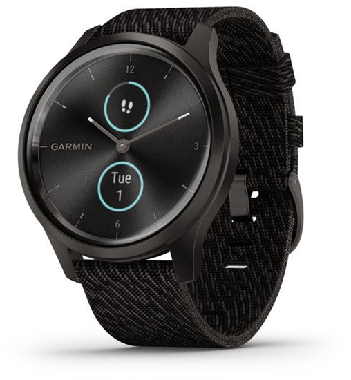 Изображение Garmin vivomove Style Woven Band, graphite/black pepper