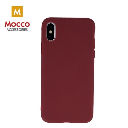 Picture of Mocco Ultra Slim Soft Matte 0.3 mm Silicone Case for Apple iPhone 11 Pro Dark Red