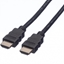 Attēls no ROLINE HDMI High Speed Cable + Ethernet, TPE, black, 2 m