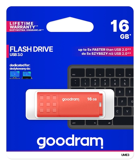 Picture of Goodram UME3 USB 3.0 16GB Orange