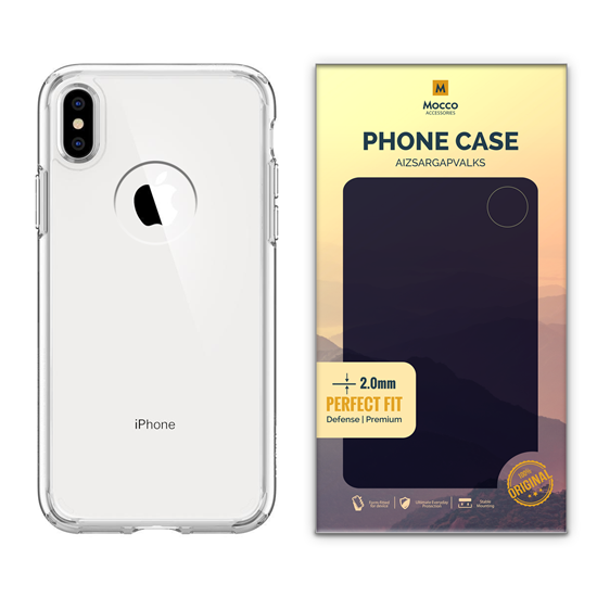 Изображение Mocco Original Clear Case 2mm Silicone Case for Apple iPhone XS Max Transparent