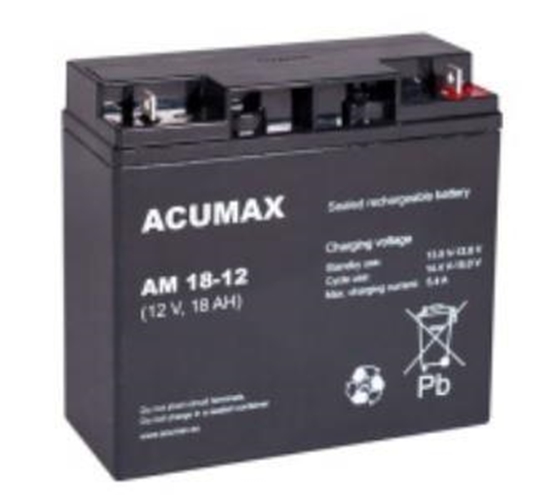 Picture of BATTERY 12V 18AH VRLA/AM18-12 ACUMAX EMU