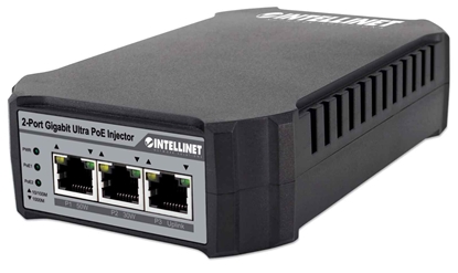 Изображение Intellinet 2-Port Gigabit Ultra PoE-Injector 10/100/1000 Mbit/s (Euro 2-pin plug)