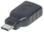 Attēls no Manhattan USB-C to USB-A Adapter, Male to Female, 5 Gbps (USB 3.2 Gen1 aka USB 3.0), Equivalent to USB31CAADG, SuperSpeed USB, Black, Lifetime Warranty, Polybag